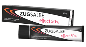 Zugsalbe effect 50%